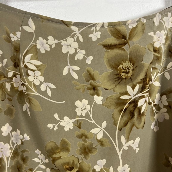 VTG A. Byer Floral Mini Skirt Lace Trim Y2K Sz. 13 LRG Cottage Boho Preppy USA - Picture 2 of 8